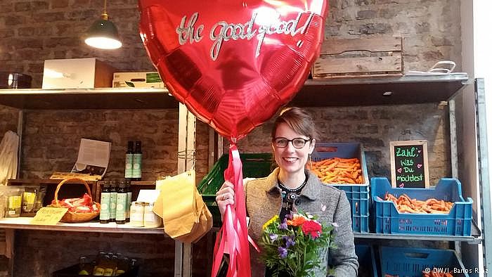 Nicole Klaski é a proprietária do The Good Food, onde o cliente paga quanto achar justo