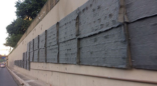 Jardim será montado onde Doria apagou grafites | Fernanda Albino/Rádio Bandeirantes