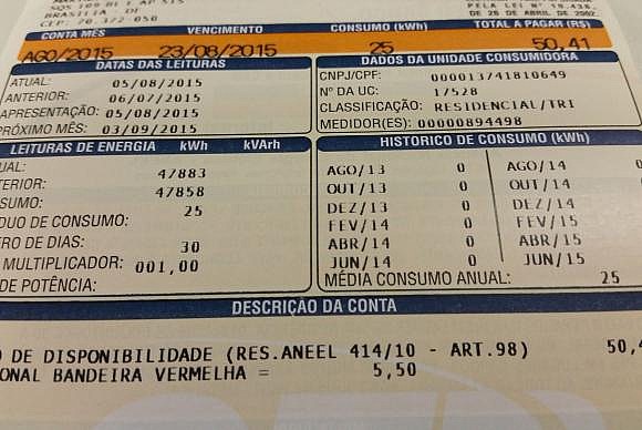 Percentuais de redução da conta de luz que serão aplicados em abril vão de 0,95% a 19,47% | Arquivo/Agência Brasil