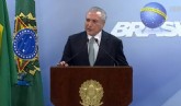 Michel Temer em pronunciamento oficial Foto: Reprodução de TV