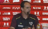 Rogério Ceni na entrevista coletiva de sua apresentação como técnico do São Paulo - Reprodução de vídeo
